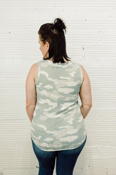 Our Love Story Camo Tank Top