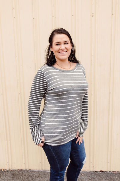 Finding Peace Striped Top