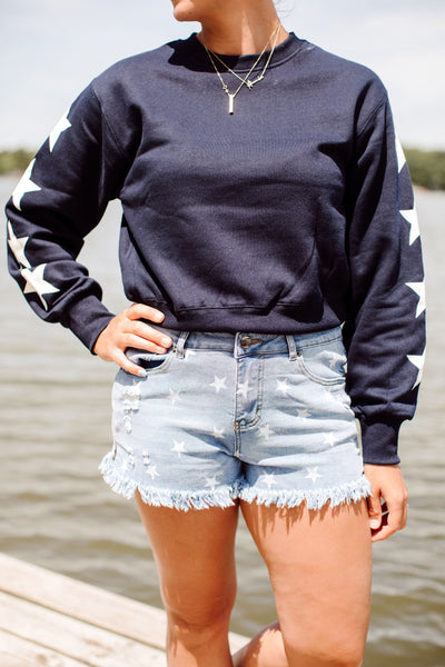 Count on You Navy Crewneck.