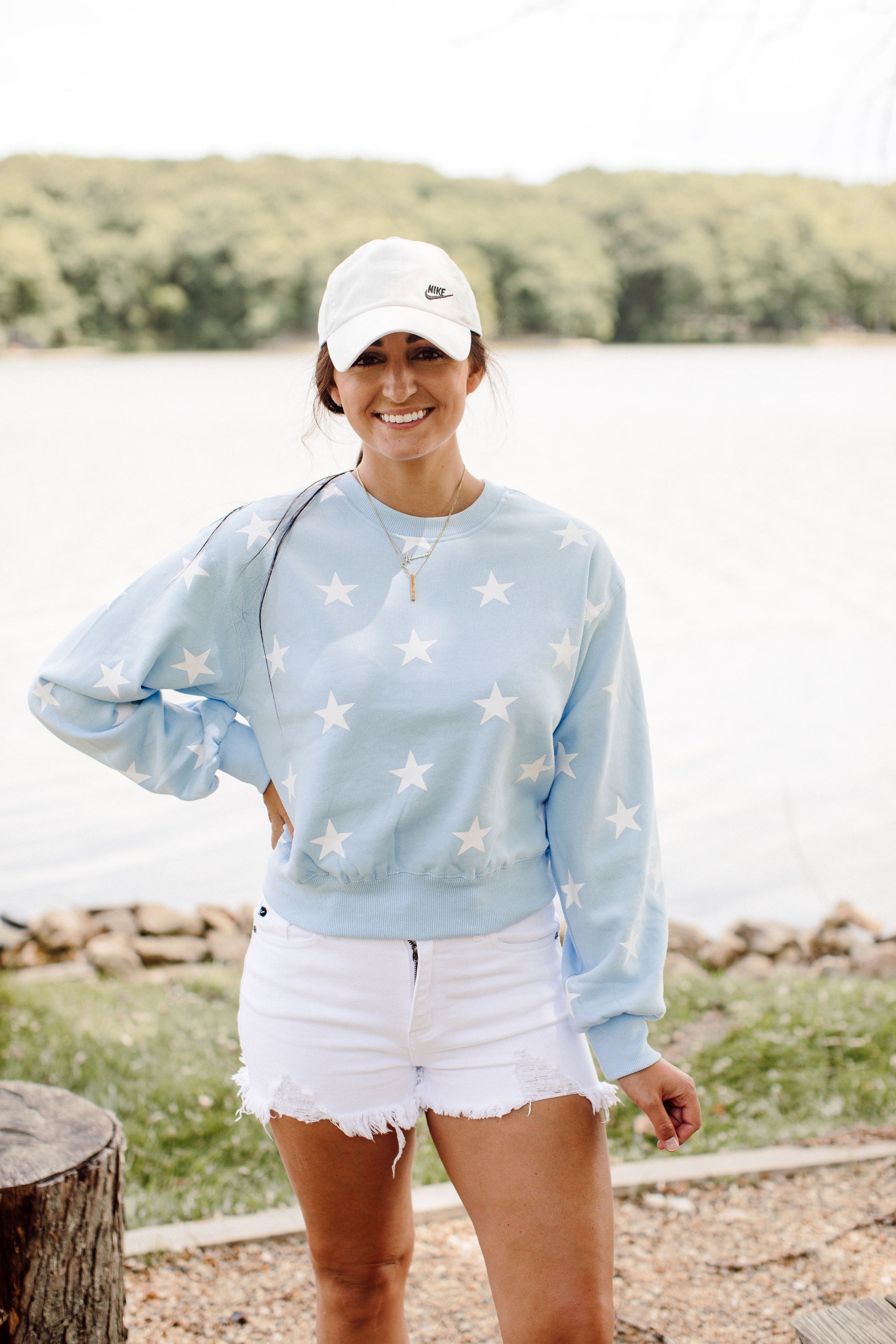 Committed to You Light Blue Crewneck Sweatshirt.