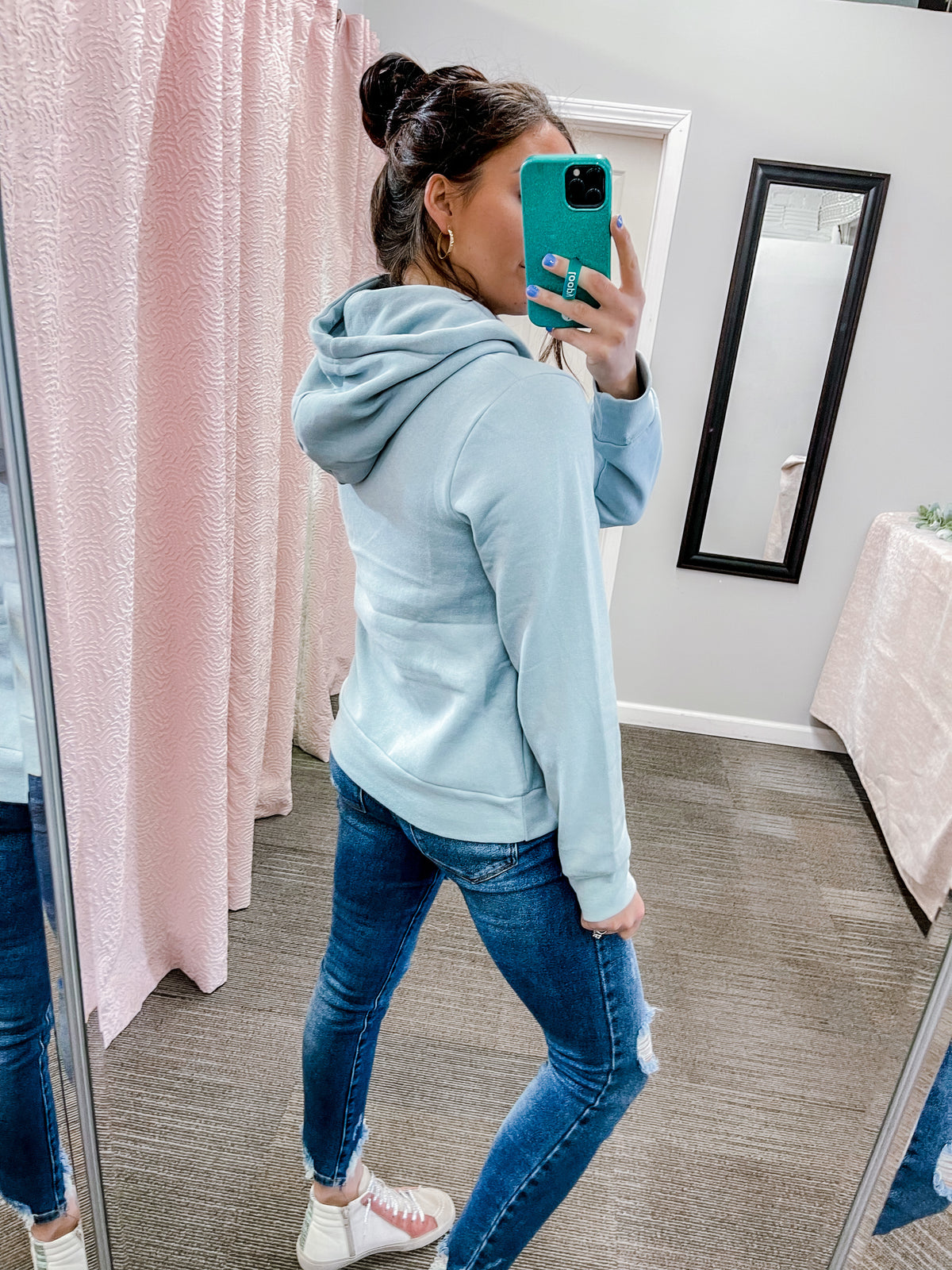It's That Time- Dusty Blue Hoodie