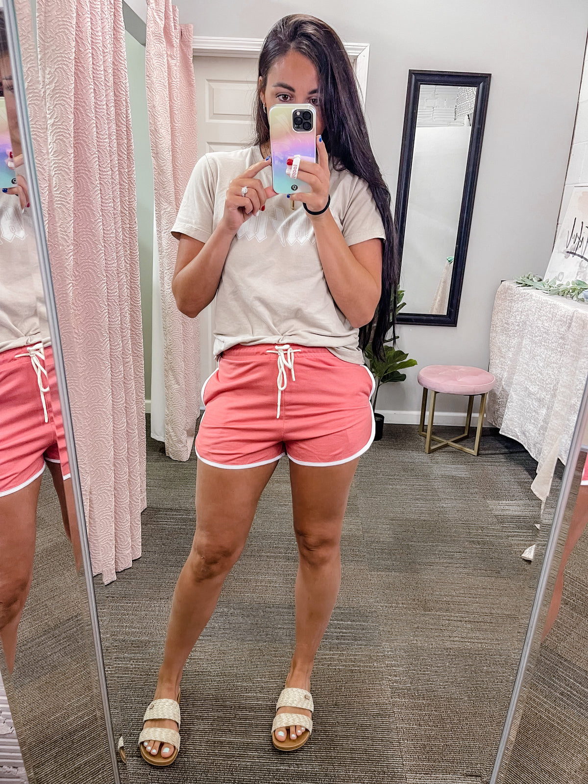 Headed to You Comfy Shorts- Pink