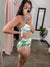 Tropical Leaf Bikini Top