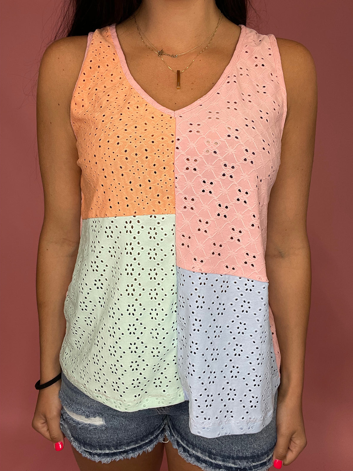 Longing for You- Color Block Tank