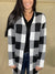 Giving Your Opinion- Black & White Plaid Cardigan