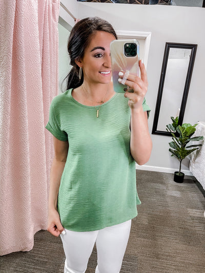 Here Comes the Sun Dressy Top-Olive