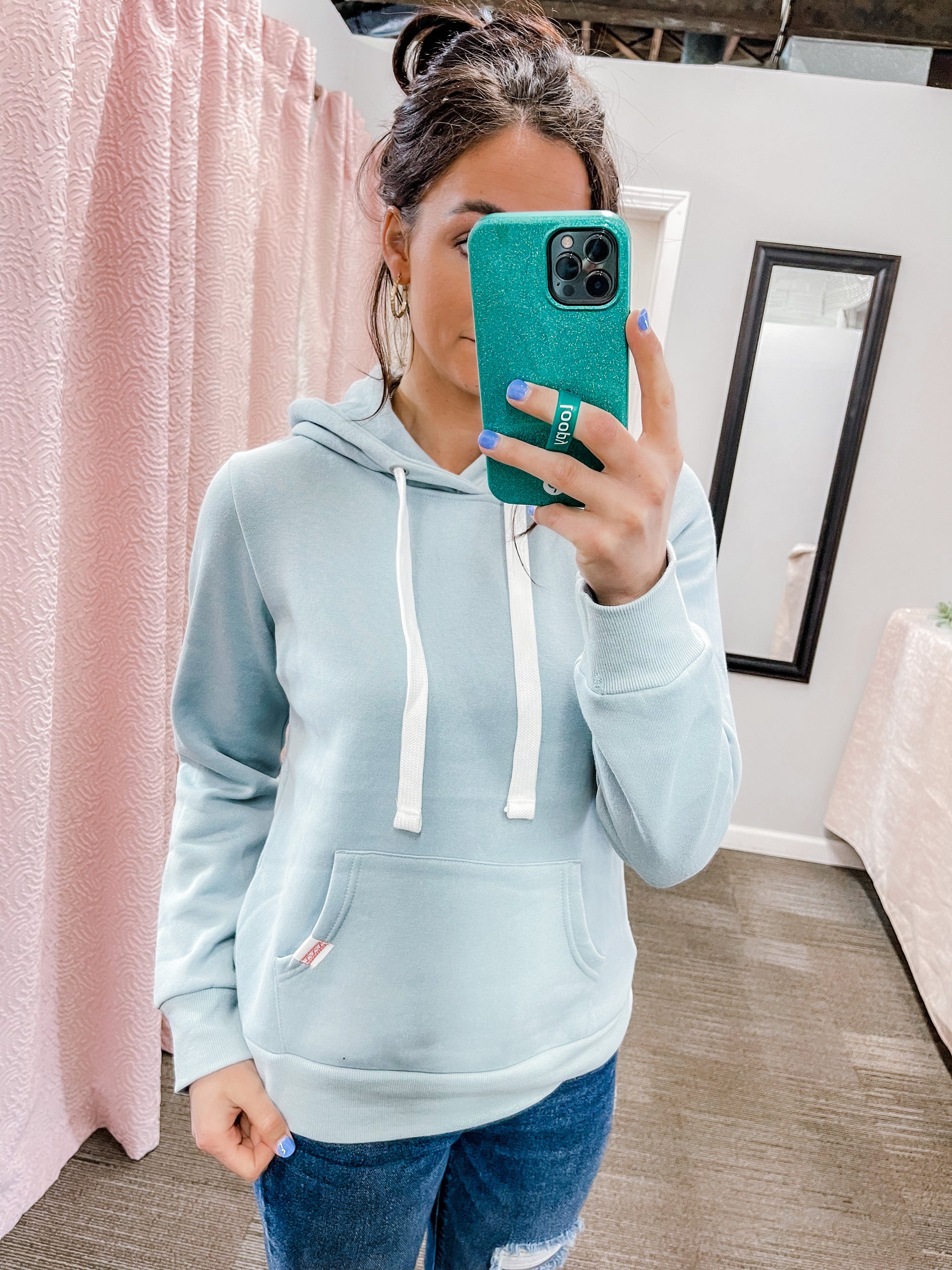 It's That Time- Dusty Blue Hoodie