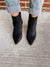 Cecily Black Suede Pointed Toe Booties