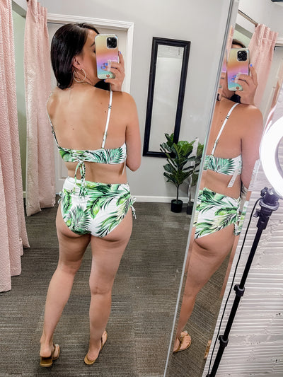 Tropical Leaf Bikini Bottom