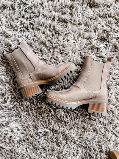 The Leah- Taupe Booties