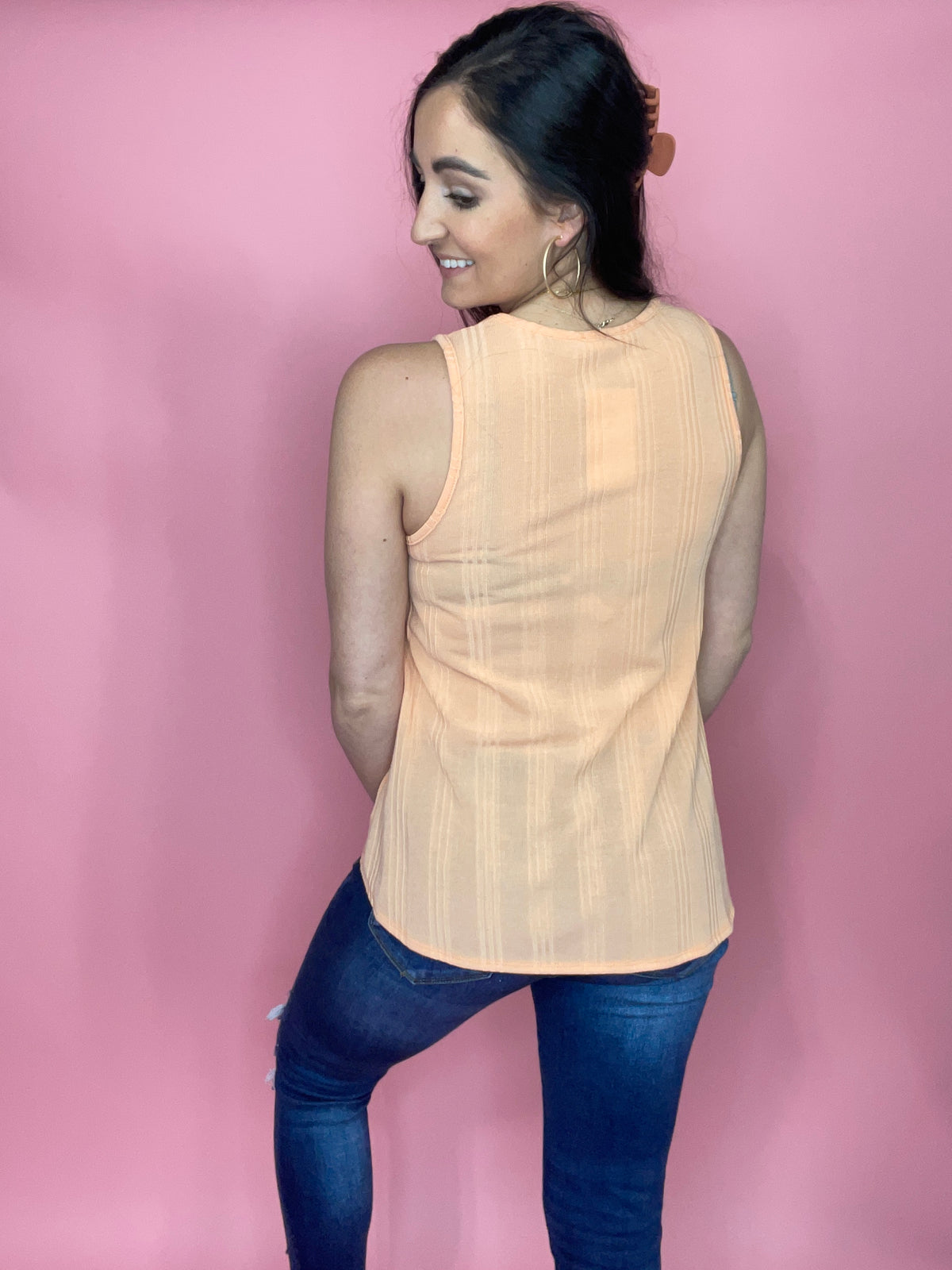 In the Stars Textured Sleeveless Top